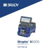 Preview for 1 page of Brady Wraptor A6200 User Manual