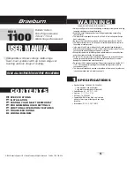 Braeburn 1100 Builder Series User Manual предпросмотр