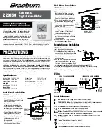 Preview for 1 page of Braeburn 229150 Instruction Manual