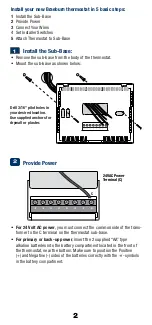 Предварительный просмотр 3 страницы Braeburn Builder 1000NC User Manual