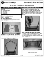 Preview for 1 page of Braecrest Design Skye View Post Mount Bird Feeder Kit Assembly Instructions