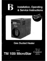 Предварительный просмотр 1 страницы Braemar TM 100i MicroStar Installation, Operating And Service Instructions