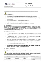 Preview for 25 page of Braga Moro Aquarius Plus User Manual