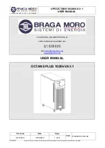 Braga Moro OCTANS PLUS 10k User Manual preview