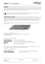 Предварительный просмотр 2 страницы Brähler Systems DIGIMIC CMic VIS Quick Manual