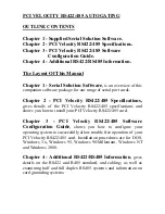 Preview for 3 page of Brainboxes 1 Port PCI Velocity RS422 User Manual