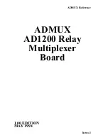 Brainboxes Admux AD1200 User Manual предпросмотр