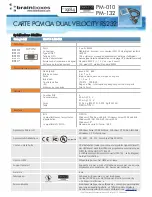 Preview for 2 page of Brainboxes Dual Velocity PM-132 (French) Specification Sheet