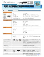 Preview for 2 page of Brainboxes UP-869 (French) Specification Sheet