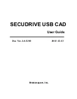 Preview for 1 page of Brainzsquare SECUDRIVE USB CAD User Manual