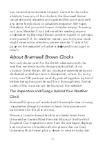 Предварительный просмотр 15 страницы Bramwell Brown Barometric Weather Clock Instruction Manual And Manual