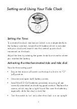 Preview for 7 page of Bramwell Brown Tide Clock Instruction Manual