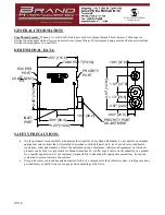 Предварительный просмотр 2 страницы Brand Hydraulics FG52 Installation & User Manual