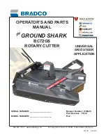 Предварительный просмотр 1 страницы Brandco GROUND SHARK BC72GS Operator And Parts Manual