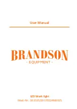 Brandson Equipment 302535 User Manual preview