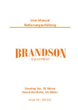 Brandson Equipment 305022 User Manual предпросмотр