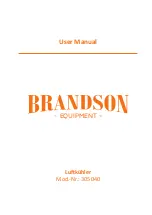 Предварительный просмотр 1 страницы Brandson Equipment 305040 User Manual