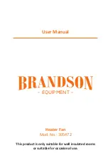 Предварительный просмотр 1 страницы Brandson Equipment 305472 User Manual