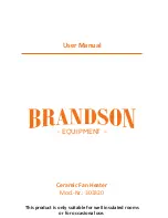 Preview for 1 page of Brandson 303320 User Manual