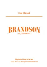 Preview for 1 page of Brandson 303584 User Manual