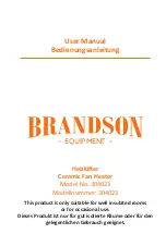 Preview for 1 page of Brandson 304023 User Manual