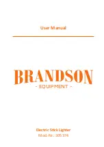 Preview for 1 page of Brandson 305374 User Manual