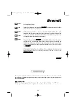 Предварительный просмотр 66 страницы Brandt AD769BE1 Quickmanual Installation