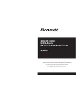 Brandt AD995XC Use Manual Installation Instruction preview