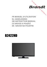 Preview for 1 page of Brandt B2422HD Instruction Manual