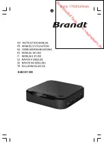 Preview for 1 page of Brandt BABOX1000 Instruction Manual