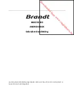 Preview for 29 page of Brandt BABOX1000 Instruction Manual