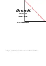 Preview for 78 page of Brandt BABOX1000 Instruction Manual