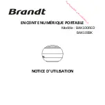 Preview for 6 page of Brandt BAX100BK Instruction Manual