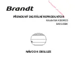 Preview for 28 page of Brandt BAX100BK Instruction Manual