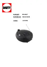 Предварительный просмотр 1 страницы Brandt BCD310USB Instruction Manual