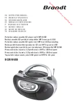 Preview for 1 page of Brandt BCD510USB Instruction Manual