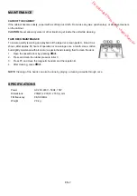 Preview for 8 page of Brandt BCD510USB Instruction Manual