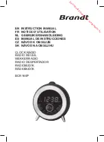 Preview for 1 page of Brandt BCR160P Instruction Manual