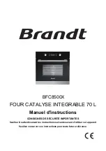 Предварительный просмотр 1 страницы Brandt BFC8500X User Manual