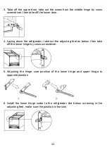 Предварительный просмотр 42 страницы Brandt BFC8600NW Instruction Manual