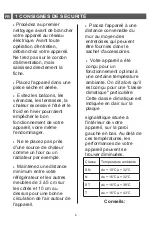 Preview for 9 page of Brandt BFC8610NW User Instruction