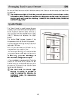 Preview for 40 page of Brandt BFU242LSW Operating And Installation Instructions