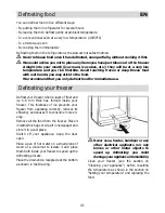 Preview for 41 page of Brandt BFU242LSW Operating And Installation Instructions