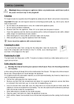 Preview for 38 page of Brandt BFU4351SW Instruction Manual