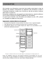 Предварительный просмотр 8 страницы Brandt BFU8620NA Instruction Manual