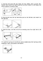 Предварительный просмотр 45 страницы Brandt BFU862YNA Instruction Manual