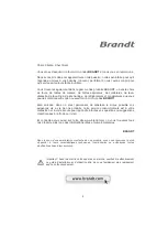 Предварительный просмотр 3 страницы Brandt BMS6115B Instruction Manual