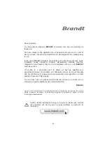 Предварительный просмотр 35 страницы Brandt BMS6115B Instruction Manual