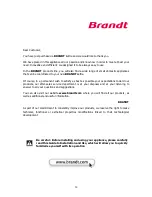 Preview for 14 page of Brandt BO1200EN Instruction Manual