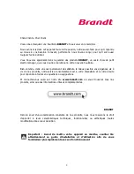 Preview for 2 page of Brandt BO1700X/R Instruction Manual